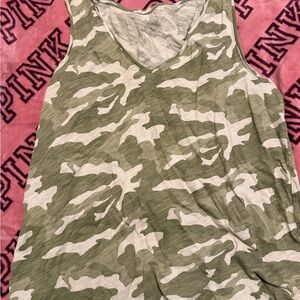 Old Navy Green Camo Tank Top